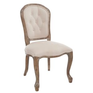 Krzesło drewniane Louisa, beżowe, 96x52x60 cm (JL68232)
