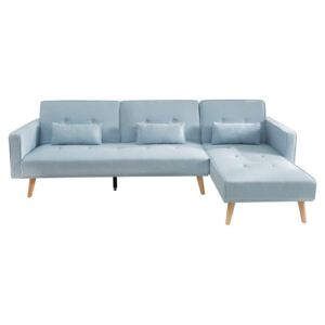 Sofa rozkładana Igloo błękitna 265cm z funkcją spania (Z38537)