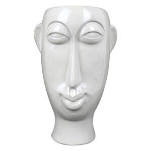 Biały porcelanowy wazon PT LIVING Mask, wys. 27,2 cm