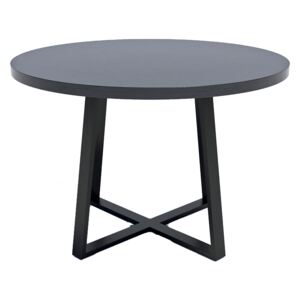 Loftowy stół z blatem Wytrawny szary kamień - Evert