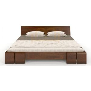 Łóżko drewniane sosna VESTRE niskie 200x200 cm