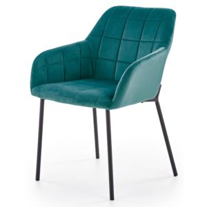 SELSEY Krzesło tapicerowane Billberry zielone