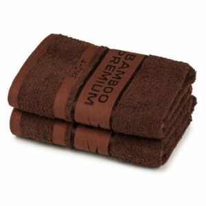 4Home Ręcznik Bamboo Premium ciemnobrązowy, 30 x 50 cm, komplet 2 szt