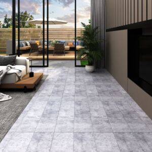 Panele podłogowe PVC, 5,02 m², 2 mm, samoprzylepne, cementowe