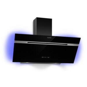 Klarstein Alina, okap kuchenny, 60 cm, 600 m3/h, wyświetlacz LED, oświetlenie ambientowe, kolor czarny
