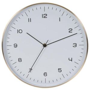 Aluminiowy zegar ścienny, miedziany, Ø 30 cm