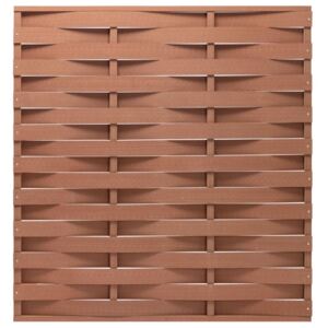 Panel ogrodzeniowy z WPC, 170x180 cm, brązowy