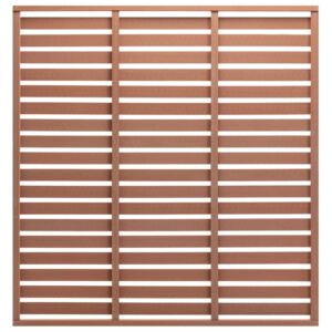 Panel ogrodzeniowy z WPC, 170x180 cm, brązowy