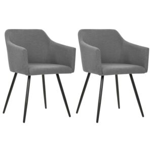 Krzesła do jadalni PERVOI, szare, 2 szt., 54x54,5x81 cm