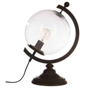 Lampa stołowa z motywem globusa