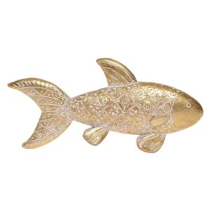 Złota ryba rzeźba pozłacana Hin 23 cm