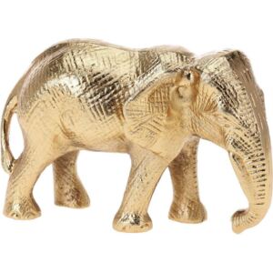 Dekoracyjna figurka słonia, aluminium, wysoka precyzja, 21cm wysokości, stylowa, egzotyczna dekoracja