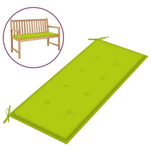Poduszka na ławkę ogrodową, jasnozielona, 120x50x4 cm, tkanina