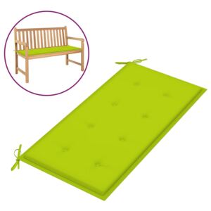 Poduszka na ławkę ogrodową, jasnozielona, 100x50x4 cm, tkanina
