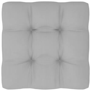 Poduszka na sofę z palet, szara, 50x50x12 cm