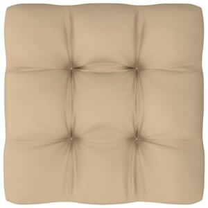 Poduszka na sofę z palet, beżowa, 50x50x12 cm