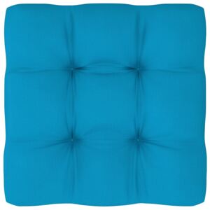 Poduszka na sofę z palet, niebieska, 50x50x12 cm
