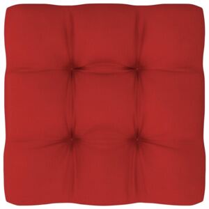 Poduszka na sofę z palet, czerwona, 50x50x12 cm