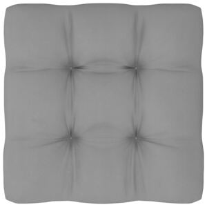 Poduszka na sofę z palet, szara, 80x80x12 cm