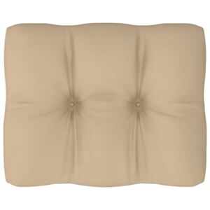 Poduszka na sofę z palet, beżowa, 50x40x12 cm