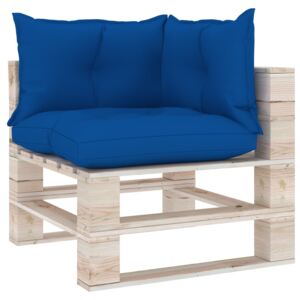 Poduszki na sofę z palet, 3 szt., kobaltowoniebieskie, tkanina