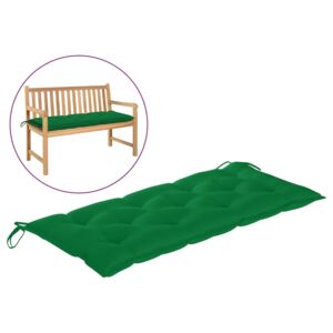 Poduszka na ławkę ogrodową, zielona, 120x50x7 cm, tkanina