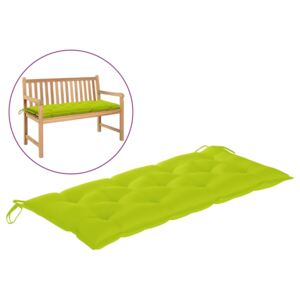 Poduszka na ławkę ogrodową, jasnozielona, 120x50x7 cm, tkanina
