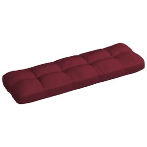 Poduszka na sofę ogrodową, winna czerwień, 120x40x12cm, tkanina