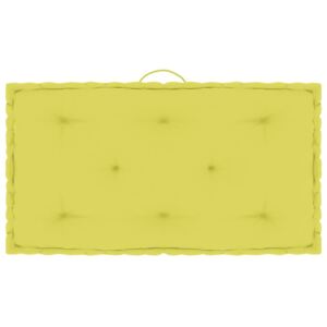 Poduszka na podłogę lub paletę, zielona, 73x40x7 cm, bawełna