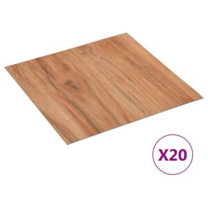 Samoprzylepne panele podłogowe, 20 szt., PVC, 1,86 m², drewno