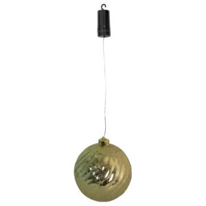 Luxform Lampa wisząca LED Ball Swirl, na baterie, złota