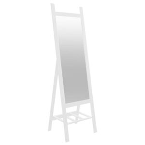 Lustro stojące LEO z półką, aluminium, 50x170 cm