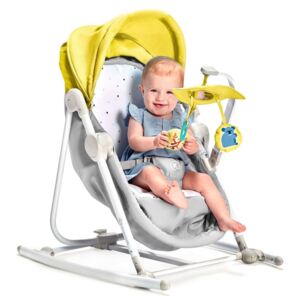 Kinderkraft Bujaczek niemowlęcy UNIMO 5-w-1, żółty