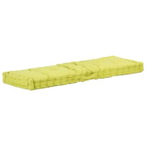 Poduszka na podłogę lub palety, bawełna, 120x40x7 cm, zielona