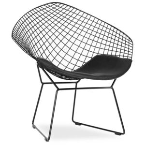 Metalowe krzesło OLIVIER czarne insp. Wire Chair