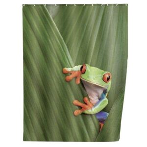 Zasłona prysznicowa, tekstylna, Frog, 180x200 cm, WENKO