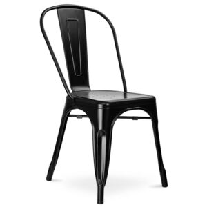 Metalowe krzesło ALFREDO czarne