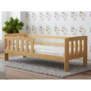Łóżko drewniane dziecięce ALA 70x140 kolor sosna