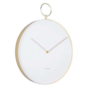 Karlsson 5765WH stylowy zegar ścienny, śr. 34 cm