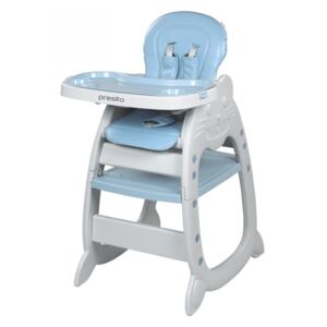 Krzesełko do karmienia Baby Mix Presito 2w1 niebieskie