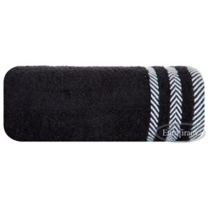 Ręcznik Mona 70x140 30 czarny frotte 500g/m2 Eurofirany