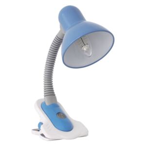 Lampka z klipsem KANLUX Suzi HR-60-BL, szaro-niebieska, 60 W