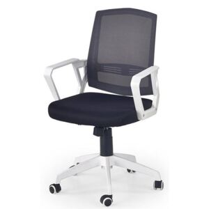 Fotel biurowy STYLE FURNITURE Scot, czarno-biały, 55x57x94-104 cm