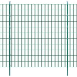 2D Panele i słupki ogrodzeniowe 2008x2230 mm 44 m zielone