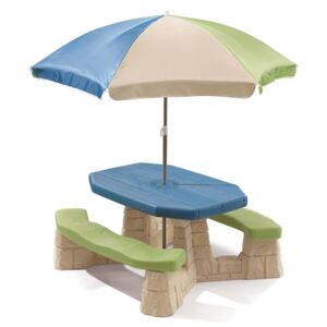 Step2 Stół piknikowy z parasolem Aqua, 843800