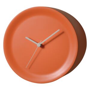 Zegar narożny Alessi Ora Out Ø 21 cm, pomarańczowy