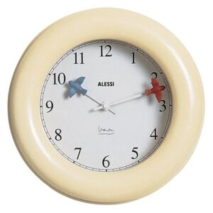 Zegar ścienny Alessi Ø 25 cm, kość słoniowa