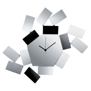 Zegar ścienny Alessi La Stanza dello Scirocco, srebrny