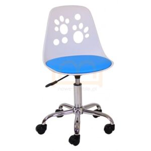 Krzesło obrotowe dla dziecka N-03 niebieski