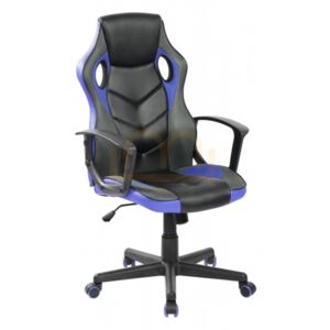 Obrotowy fotel dla gracza QZY-2M kolor niebieski
